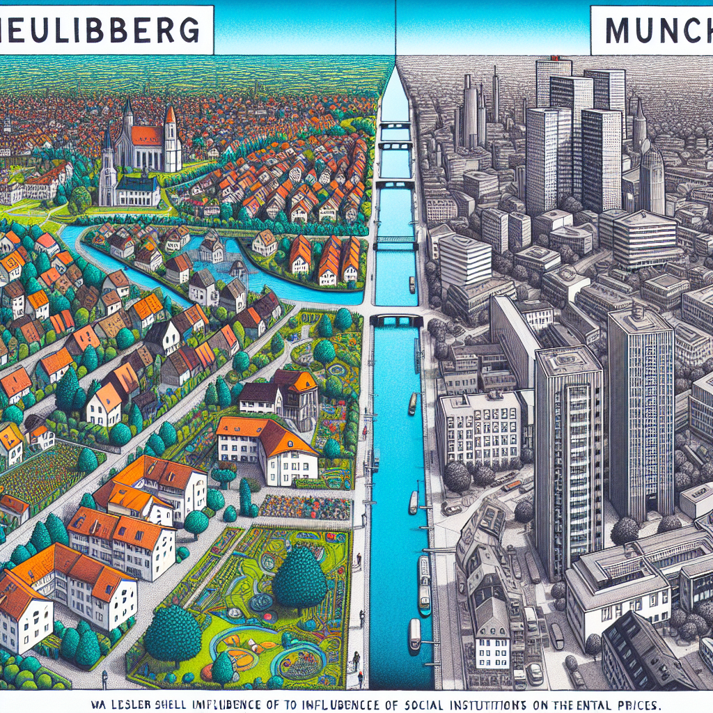 Einfluss sozialer Einrichtungen auf Mietspiegel in Neubiberg vs. München